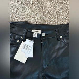 Industry Straight Leg Faux Leather Pant